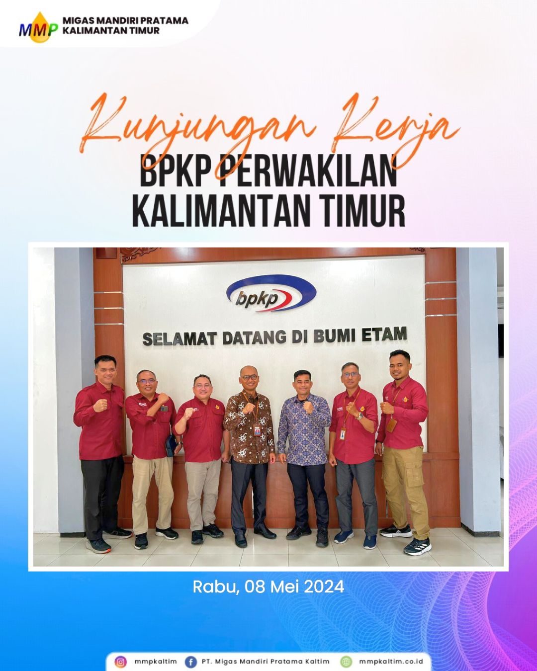 KUNJUNGAN KERJA KE BPKP KALIMANTAN TIMUR