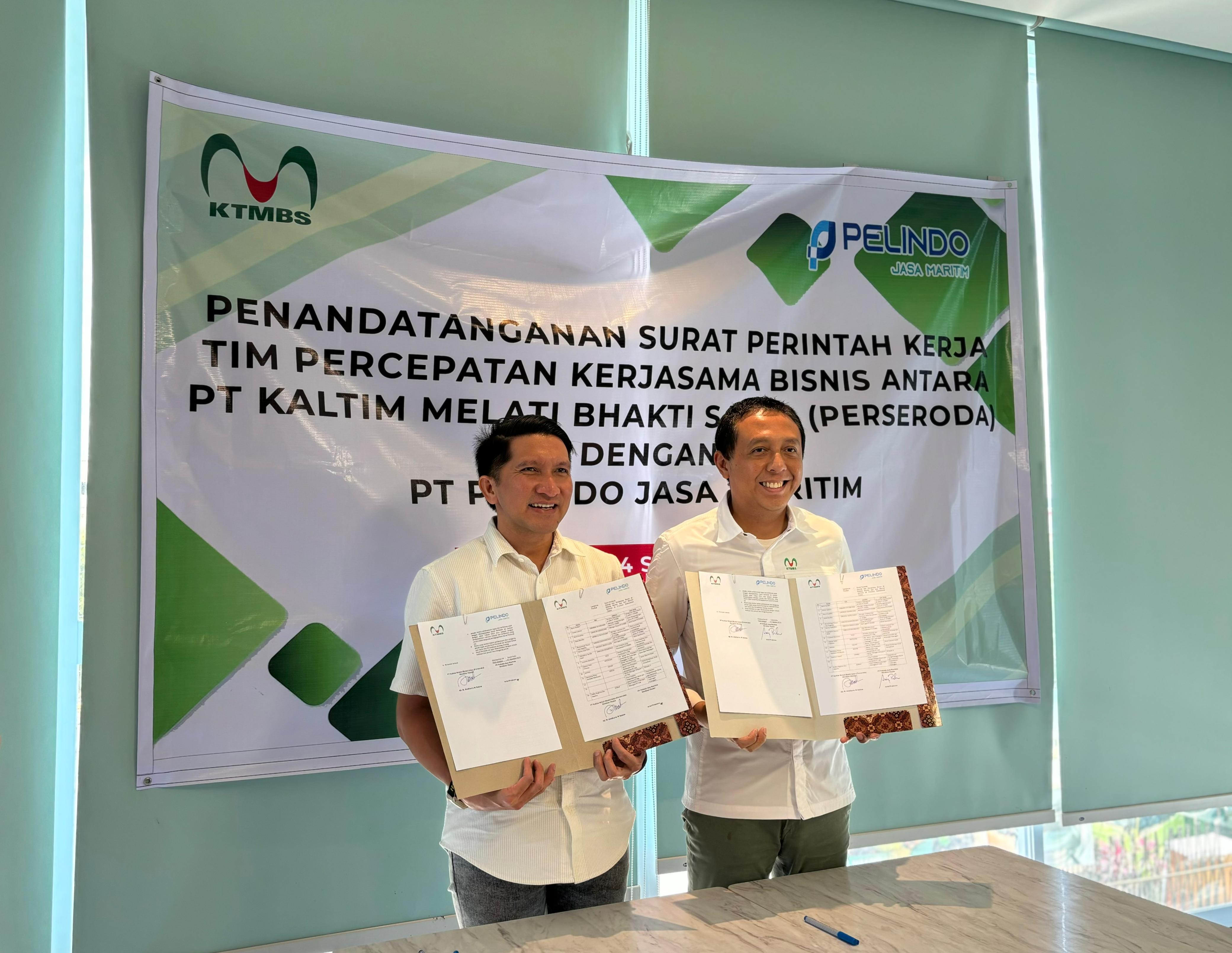 Penandatanganan Surat Perintah Kerja Tim Percepatan Kerjasama Bisnis PT KTMBS dengan PT SPJM