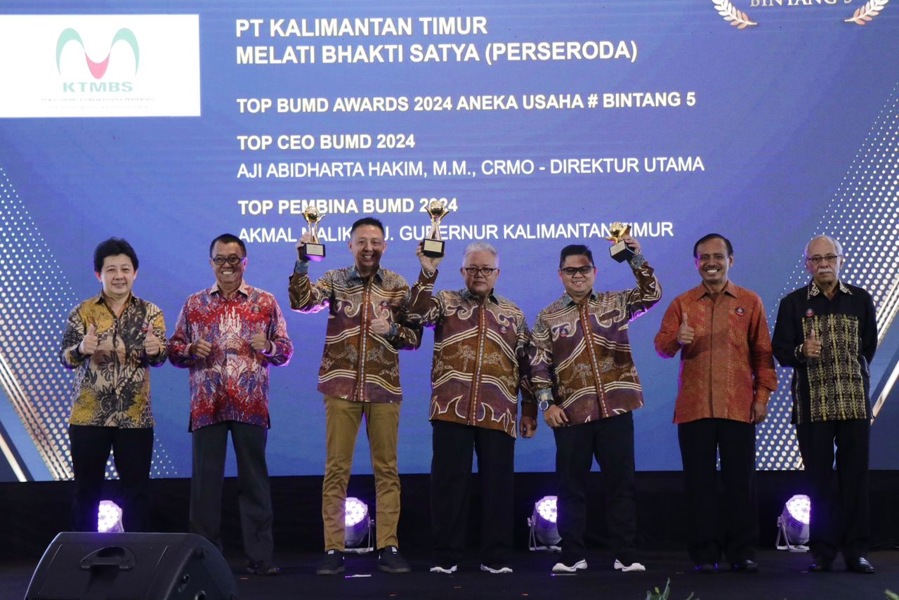 PT. KTMBS Raih Bintang 5 Top BUMD Awards 2024 Aneka Usaha