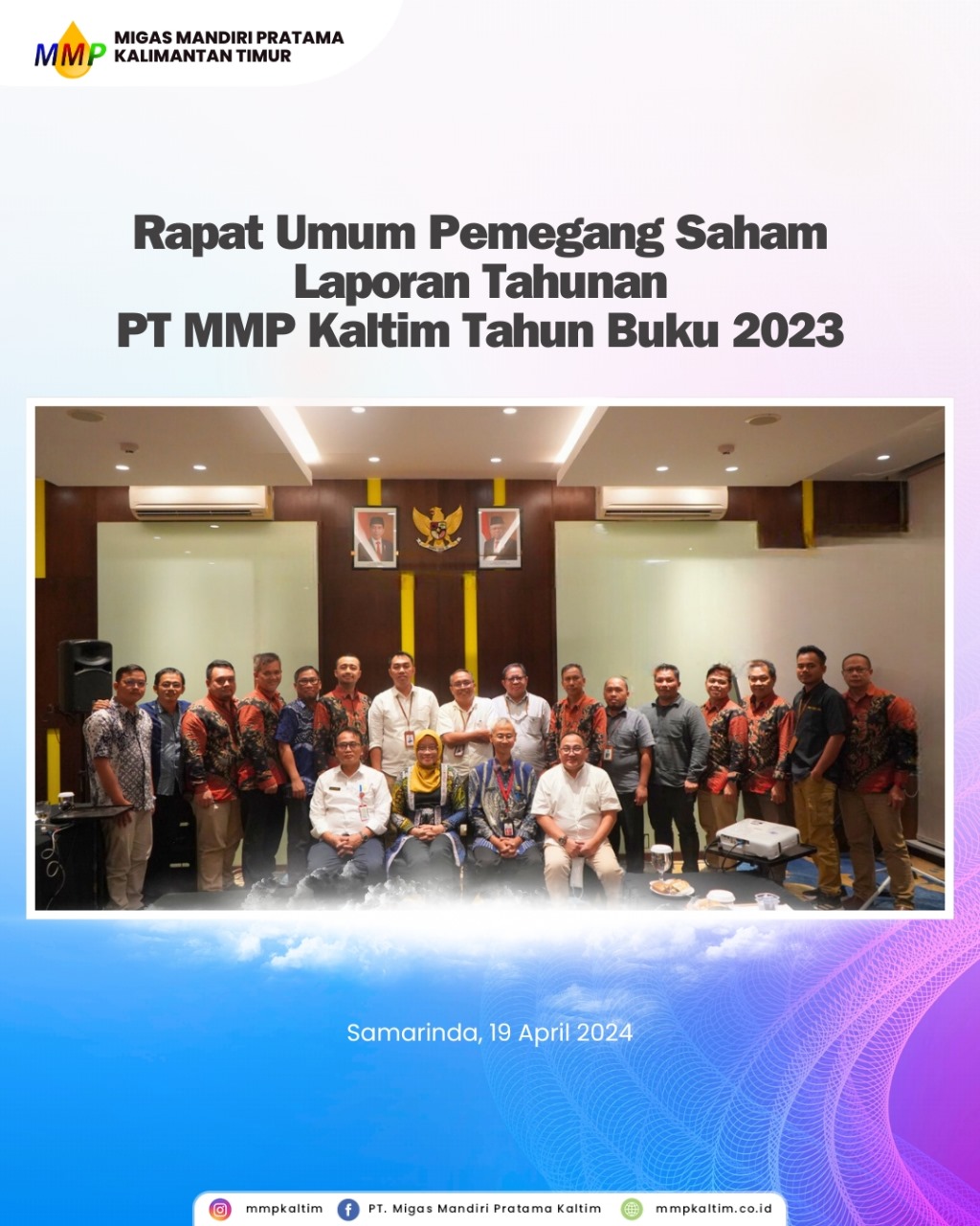 RAPAT UMUM PEMEGANG SAHAM LAPORAN TAHUNAN PT MMP KALTIM TAHUN BUKU 2023